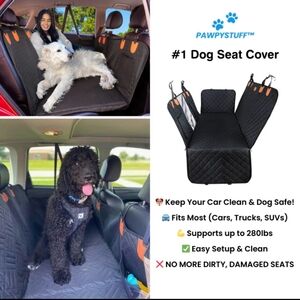 NEW! Dog Seat Cover PAWPY STUFF Cozy Ride